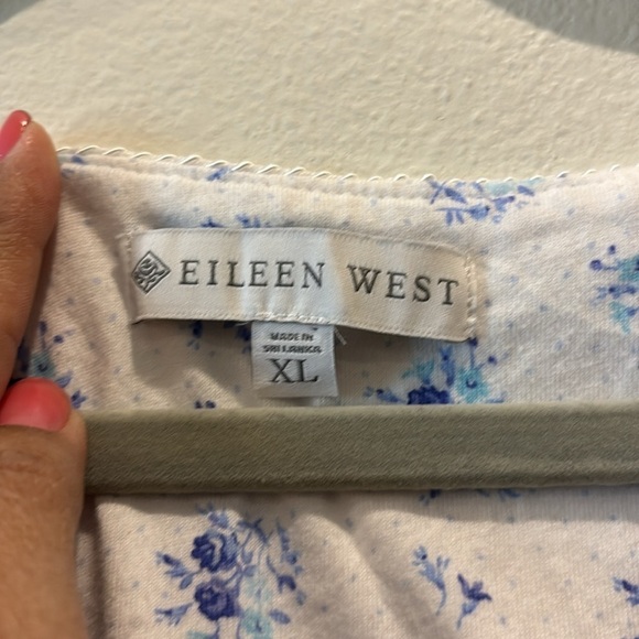 Eileen West Floral 100% Cotton Long Sleeve Romantic Nightgown XL - Picture 3 of 11